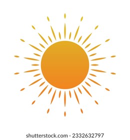 Sunburst silhouette vector illustration design editable and resizable
