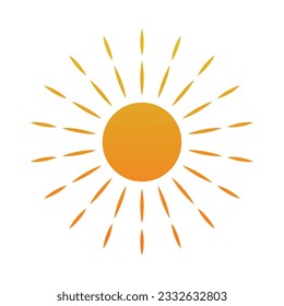 Sunburst silhouette vector illustration design editable and resizable
