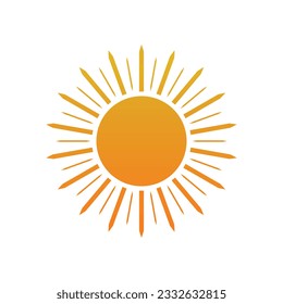 Diseño de ilustración de vector de silueta de explosión solar editable y redimensionable
