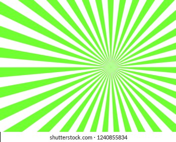 Sunburst, starburst background, converging lines. Vector illustration.