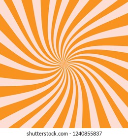 Sunburst, starburst background, converging lines. Vector illustration.
