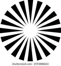 Sunburst, Starburst icon in flat. vector for apps or web Retro wavy edge circle stickers, price promo tags, Empty vintage star burst callouts or sunburst Isolated on transparent background