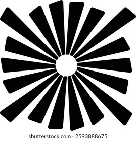 Sunburst, Starburst icon in flat. vector for apps or web Retro wavy edge circle stickers, price promo tags, Empty vintage star burst callouts or sunburst Isolated on transparent background