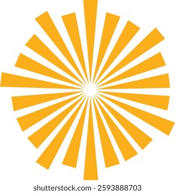 Sunburst, Starburst icon in flat. vector for apps or web Retro wavy edge circle stickers, price promo tags, Empty vintage star burst callouts or sunburst Isolated on transparent background