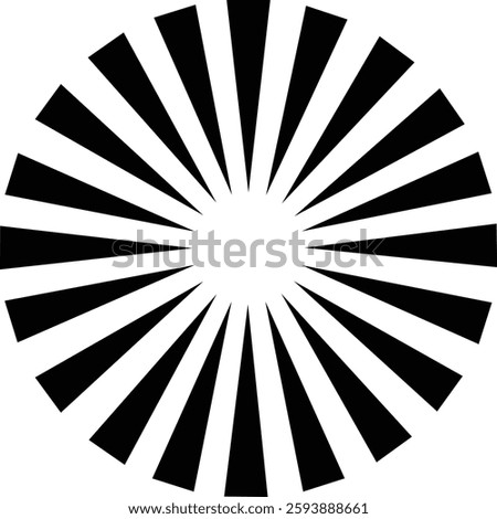 Sunburst, Starburst icon in flat. vector for apps or web Retro wavy edge circle stickers, price promo tags, Empty vintage star burst callouts or sunburst Isolated on transparent background