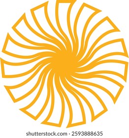 Sunburst, Starburst icon in line. vector for apps or web Retro wavy edge circle stickers, price promo tags, Empty vintage star burst callouts or sunburst Isolated on transparent background