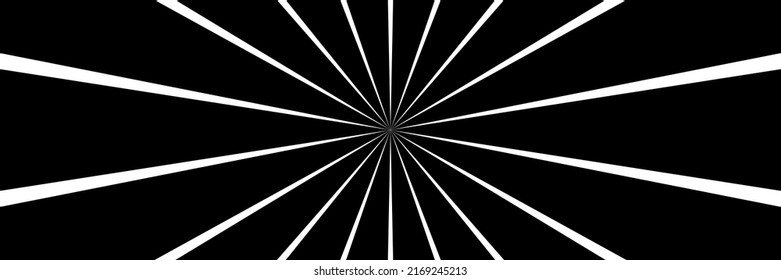 Sunburst, starburst radial and radiating lines, stripes