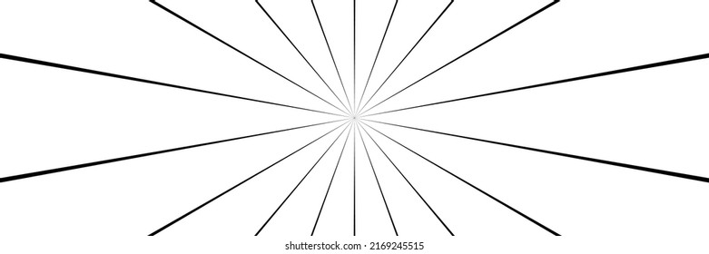 Sunburst, starburst radial and radiating lines, stripes