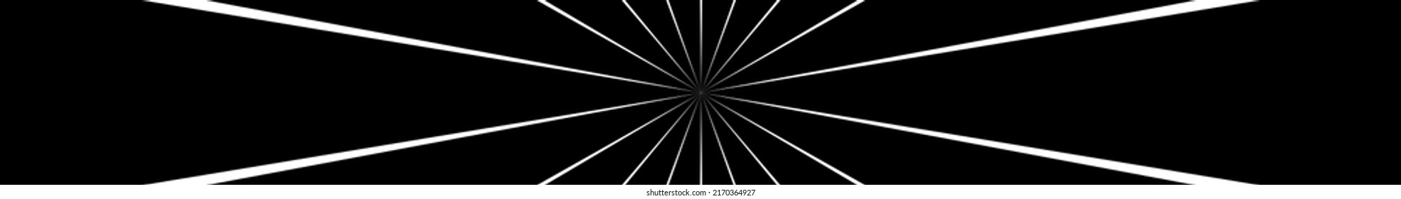 Sunburst, starburst radial and radiating lines, stripes