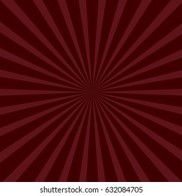 Sunburst starburst with ray of light. Bordo color. Template background. Flat design. Vector illustration