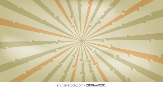 Sunburst or sun burst retro background. Ray stripes.