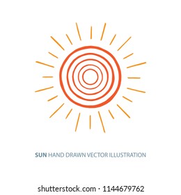 
Sunburst. Sunshine. Hand drawn sun vector illustration.
Sunshine sketch doodle drawing. Sun vector icon or logo.
Sun symbol design template.