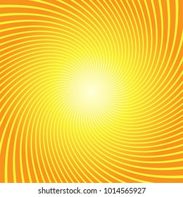 Sunburst Twist Yellow Orange Background