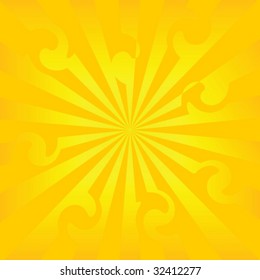 Sunburst vector