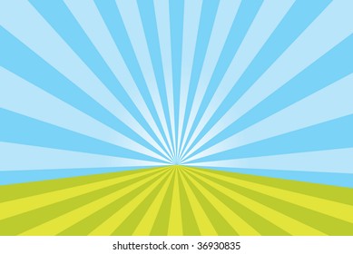 Sunburst vector