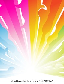 Sunburst vector