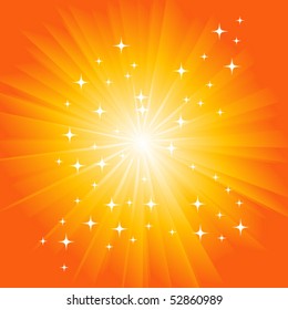 Sunburst Vector Stock Vector (Royalty Free) 52860989 | Shutterstock