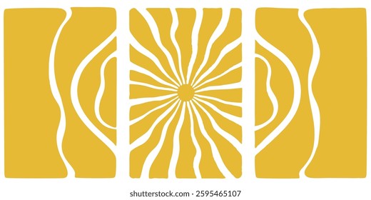 Sunburst vector. Abstract Sunburst Optical Illusion Art Vector