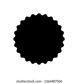 Sunburst vector badge. Starburst promo banner design element.