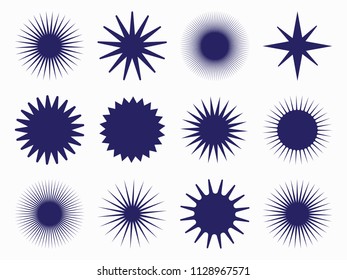 Sunburst vector badges