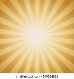 Sunburst vector with dark yellow rays.