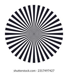 Sunburst vector design isolated on white background.