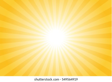 Sunburst vector with gold theme.