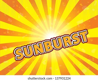 Sunburst vector illustration