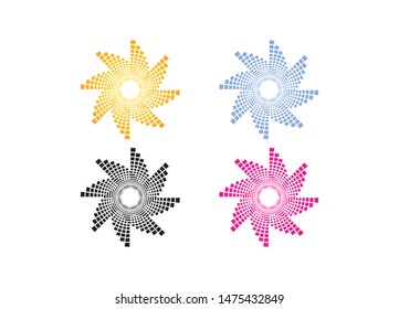 sunburst Vector illustration Icon Logo Template design