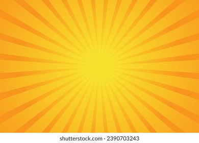 Sunburst vector illustration with a radiant background, conveying a retro and vintage aesthetic