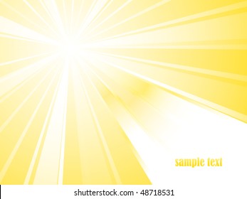 Sunburst vector with place for your text. NEW.