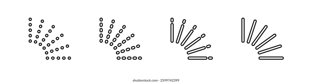 Sunburst vector set. Sunburst element radial stripes. Collection of sunburst rays.