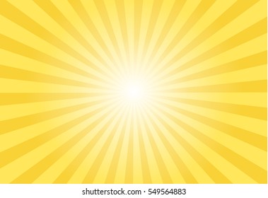 Sunburst vector with yellow color.