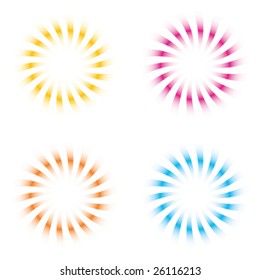 Sunburst vector-set