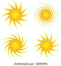 Sunburst vector-set