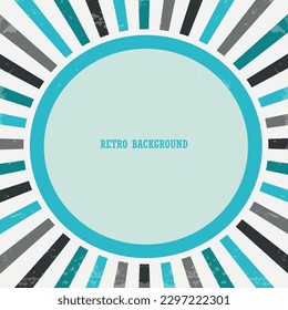 Sunburst vintage background,Summer retro background