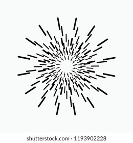 Sunburst vintage style vector.