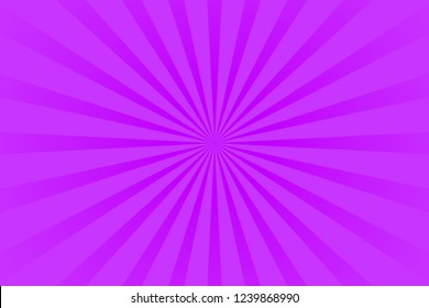 Sunburst violet pink rays pattern. Radial sunburst ray background vector illustration.