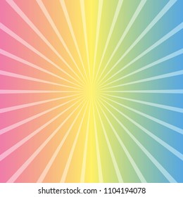 Sunburst wallpaper rays rainbow color