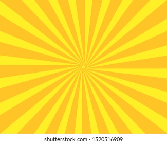 Sunburst yellow background vector illustration