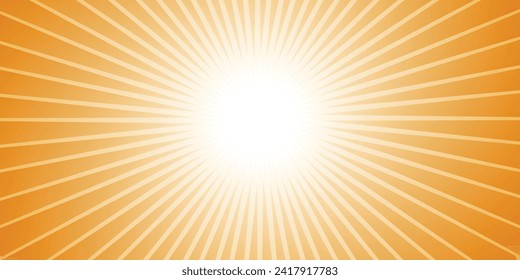 sun-burst in yellow color for background design.
