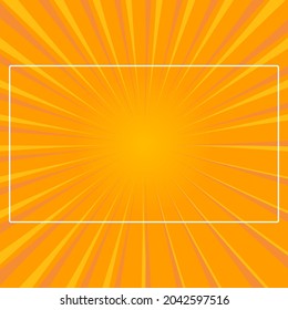 sunburst yellow color background. gradient color shape design vector. banner landing page comic needs.