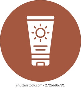Ilustración de diseño de icono de Vector de crema solar
