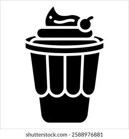 Sundae Icon Element For Design