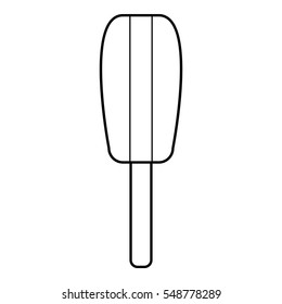 Sundae icon. Outline illustration of sundae vector icon for web