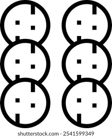 sundae icon. Thin linear style design isolated on white background