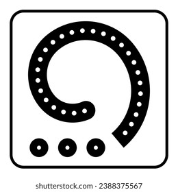 Sundae korean blood sausage solid icon, asian food concept, soondae vector sign on white background, glyph style icon for mobile concept and web design. Vector graphics