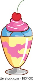 Sundae Vector art and illustration