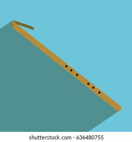 Sundanese flute vector illustration