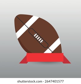 Banner de vetor de futebol de domingo - Ilustração de futebol americano